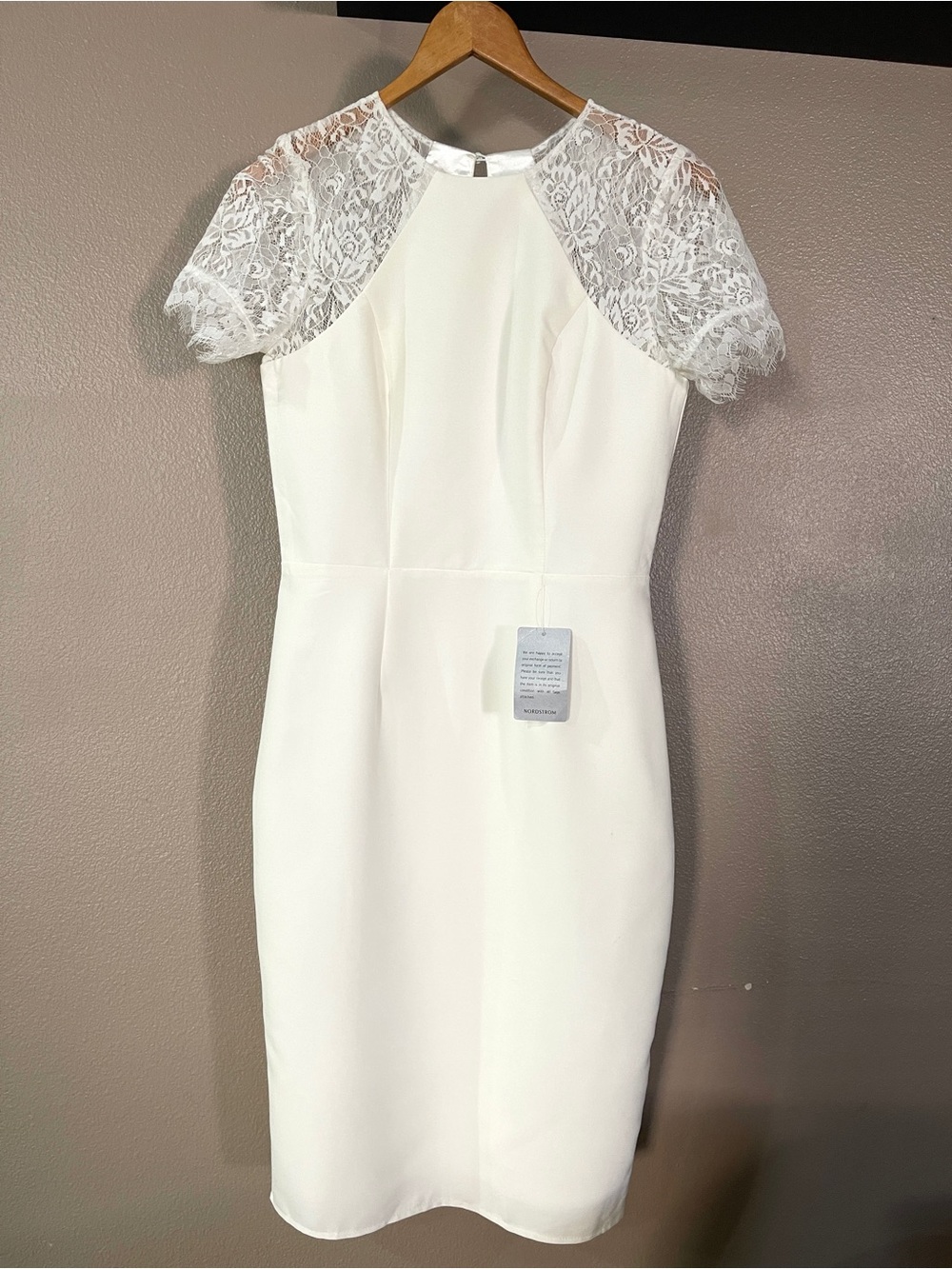 Chi Chi London Off White Cocktail Wedding Dress- NWT